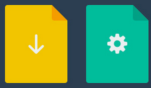 AI business services and file management icons